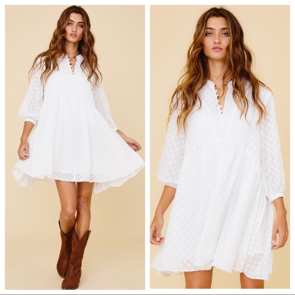 01 Boho Chic Chiffon Jacquard Fabulous Stylish Dress - Picture 3 of 3